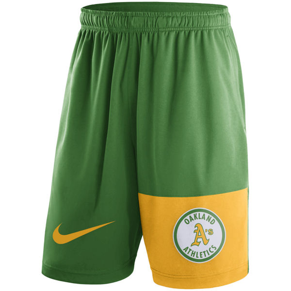Men's Oakland Athletics Nike Green Cooperstown Collection Dry Fly Shorts